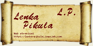 Lenka Pikula vizit kartica